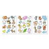 Gommettes animaux rigolos de 2,1 à 3,6 cm 35 pièces