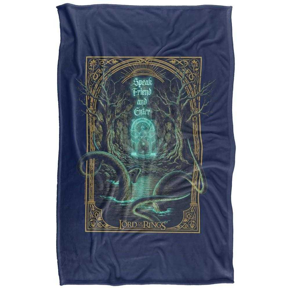 Lord Of The Rings Epic Journey Speak Friend Soft Touch Blanket