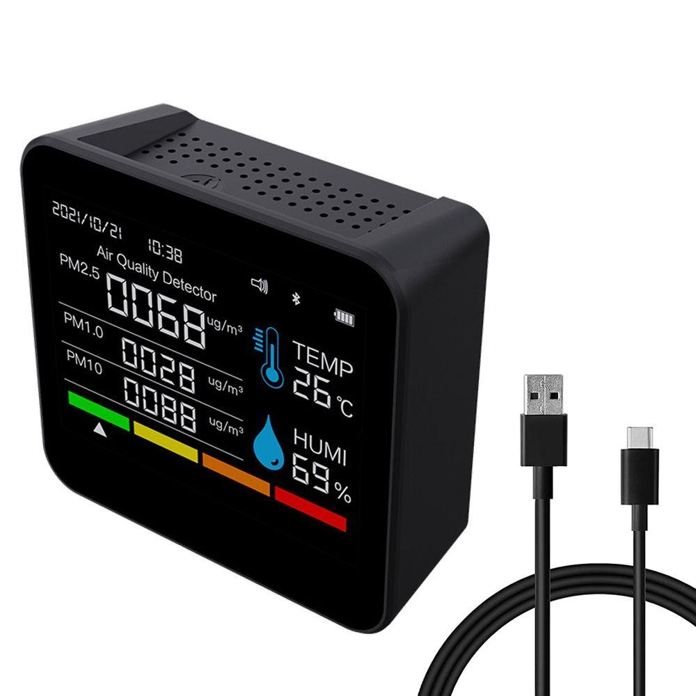 Температура 9 в 1 Монитор Качества Воздуха Bluetooth Измеритель Загрязнения Воздуха Детектор Углекислого Газа Главная
