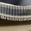 1 Yard Pearl Beaded Lace Trims Tassel Ribbon For Curtain Accessories DIY Sewing Crafts Handmade Garments Accessories