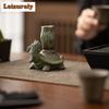 Креативный держатель для крышки чайника Xuanwu Dargon Tortoise, синяя рамка для крышки, полка для крышки горшка Zisha для чая, игровые украшения для домашних животных