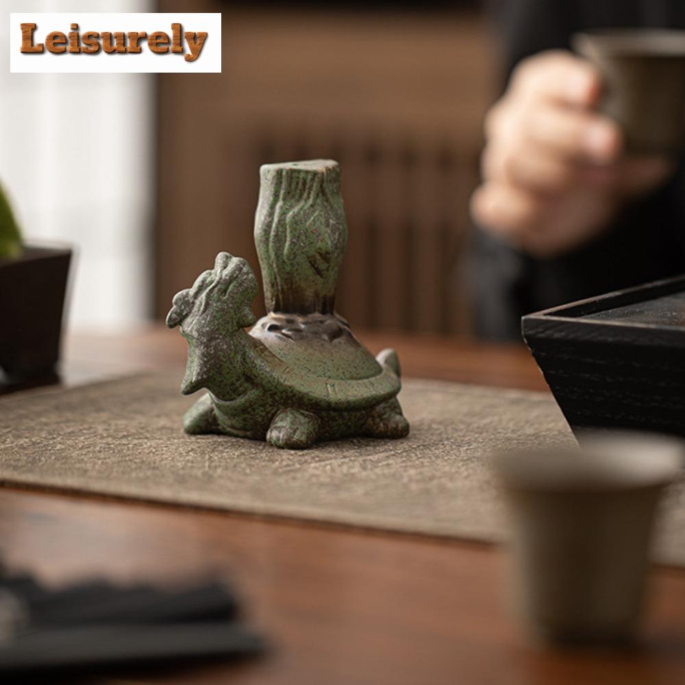 Креативный держатель для крышки чайника Xuanwu Dargon Tortoise, синяя рамка для крышки, полка для крышки горшка Zisha для чая, игровые украшения для домашних животных