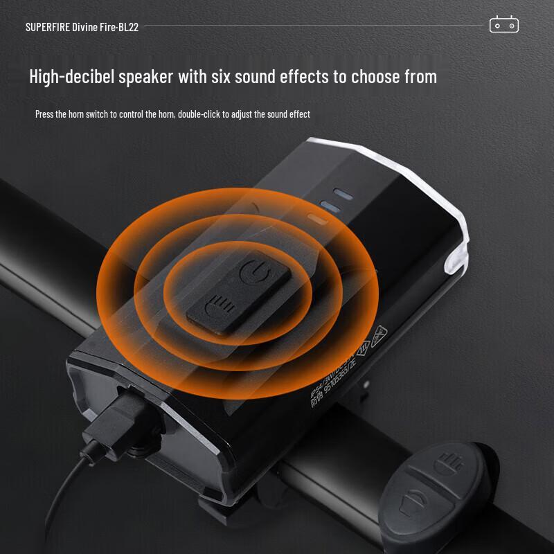 SupFire Перезаряжаемый светодиодный велосипедный фонарь BL22