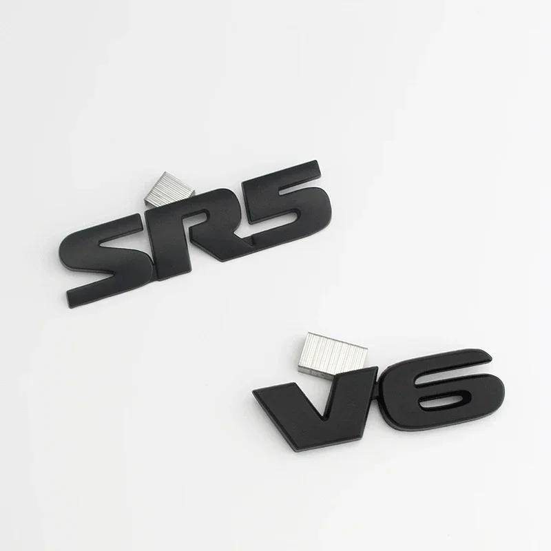 3D Металл SR5 V6 Буква Задний Загрузочный Багажник Эмблема Значок Наклейки Наклейки Аксессуары Для Стайлинга Автомобилей Для Тундры