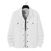 New Spring and Autumn Men's Casual Jacquard Small Checkered Loose Jacket Shirt