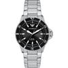 Мужские солнечные кварцевые часы Emporio Armani World Explorer с черным циферблатом и корпусом из нержавеющей стали AR11787