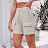 Женские шорты-карго Yousheng, повседневные шорты-бермуды длиной до колена с несколькими карманами, летние прямые брюки-карго