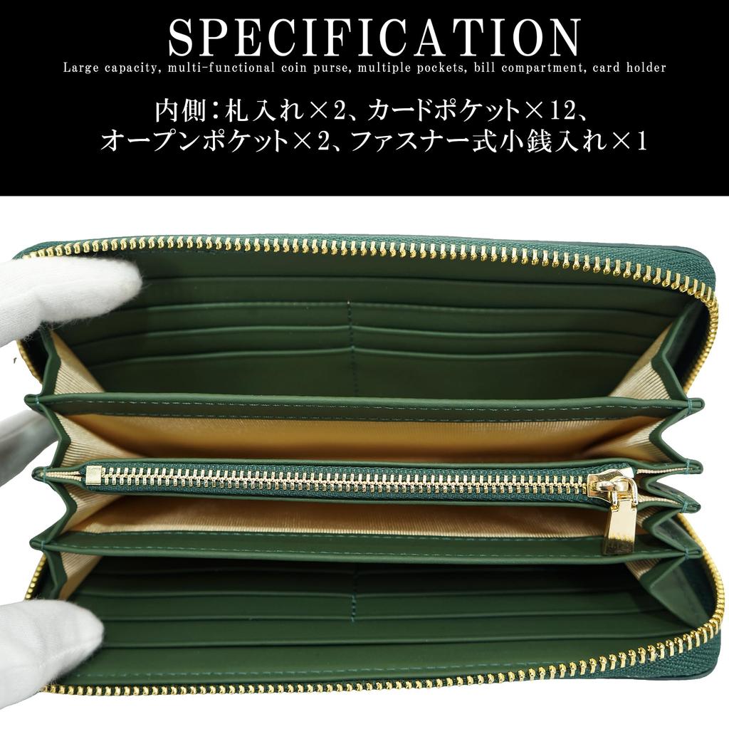 Green Crocodile Leather Wallet Long Wallet Genuine Single Piece Leather Unrivaled Crocodile Leather Crocodile Skin Crocodile Leather Crocodile Leather