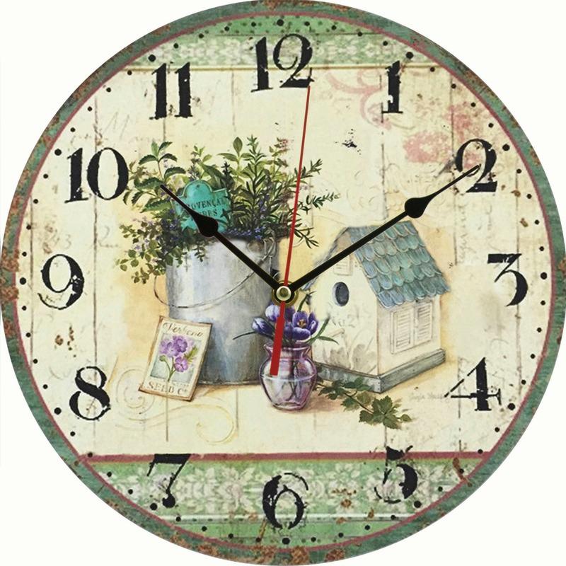 Creative Wooden Wall Clock 30 Cm MDF Wall Clock Mute Quartz Clock Living Room Wall Clock