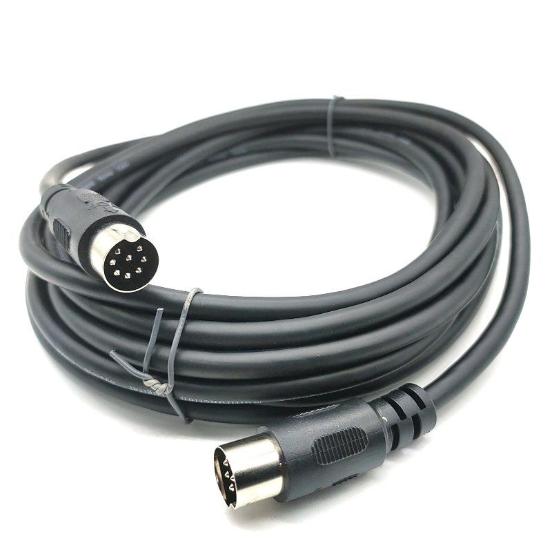 DIN8PIN Male To Male Компьютерный/медицинский аппарат Большой DIN Pass Edge 8PIN кабель