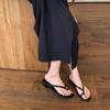Sheepskin version of grape mother, the same temperament set of toe slippers for women's summer wear, minimalist thin strap round head thick heel cool 