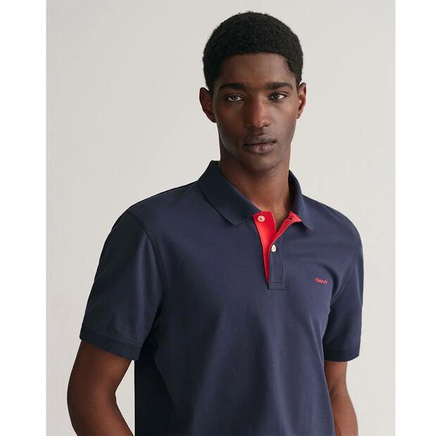 Gant Reg Contrast Rugger Short Sleeve Polo