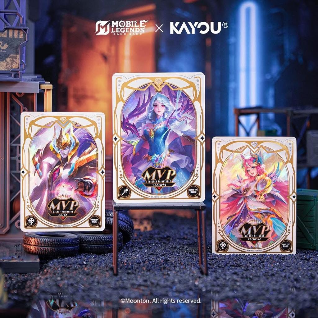KAYOU X Mobile Legends Bang Bang Карты MLBB Официально Лицензированные Коллекционные Карты Полная Коробка Игровые Периферийные Устройства Подарок Игрушки