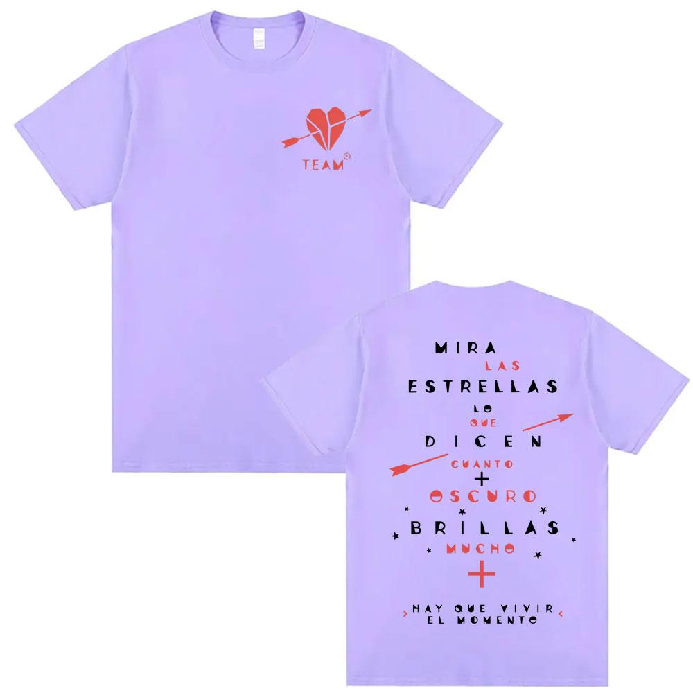 Unisexuel Carrasco Merch T Shirt Hay Que Vivir El MoUnisexto Corazn Y Flecha T Shirts Unisex Women Harajuku Hip Hop Streetwear Tshirt