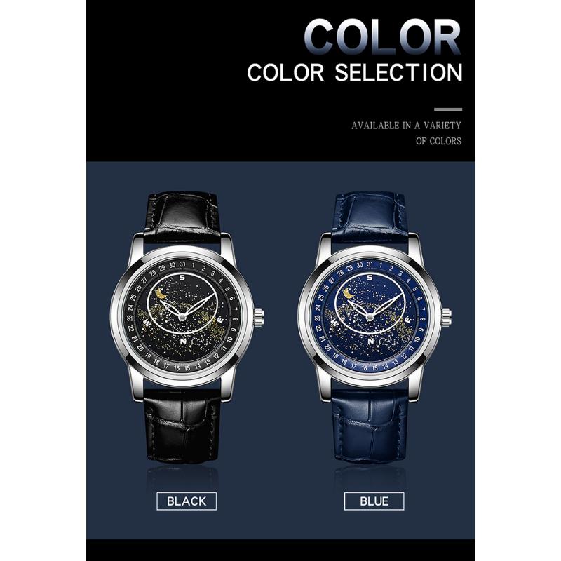 SANDA New Watch Full Machinery and Fashion Trends Rotating Dial Men's Watch