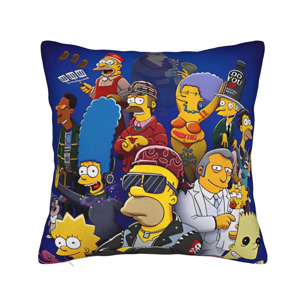 Декоративные наволочки S-Симпсоны Семья Аниме Аксессуары Автомобильная Подушка-плед Чехол Квадратный Стиль Разные Размеры