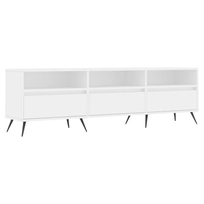 VidaXL TV Stand White 150x30x44.5 Cm Engineered Wood 831252