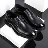 Мужские кожаные туфли из коровьей кожи, мужские туфли из натуральной кожи, деловые сандалии, повседневные дышащие туфли для мужчин