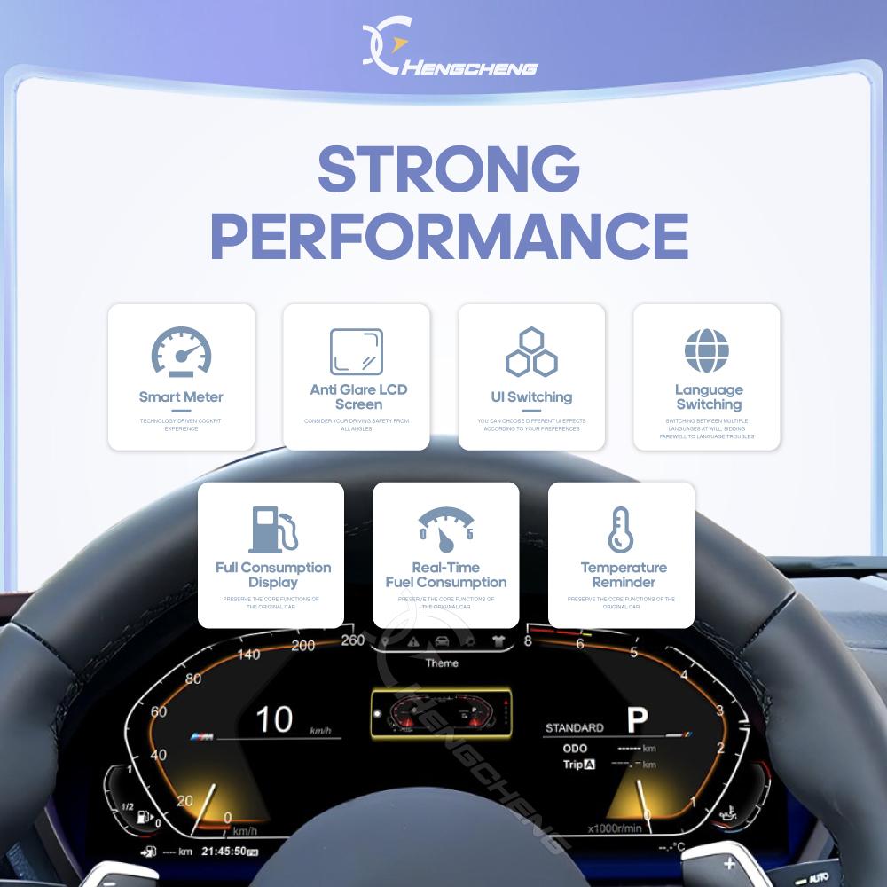 Для BMW 5 серии 2003-2009 X5 2006-2013 Carplay Цифровая приборная панель ЖК-дисплей Кокпит Виртуальный прибор Неразрушающий