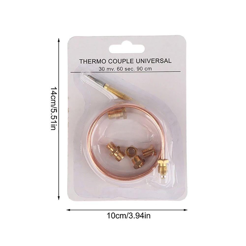 1Set M6 Thermocouple Replacement Set 60/90/120/150cm Universal Thread Gas Stove Probe Gas Valve Induction Line