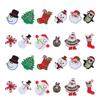 24Pcs Christmas Patches Embroidery Cloth Stickers Santa Claus Snowman DIY Ironing Patch