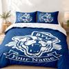 BYU Cougars Custom Name 3pc set Perfect for bedroom use Comfortable bedding set includes a duvet cover and two pillowcases Ideal birthday or Christmas