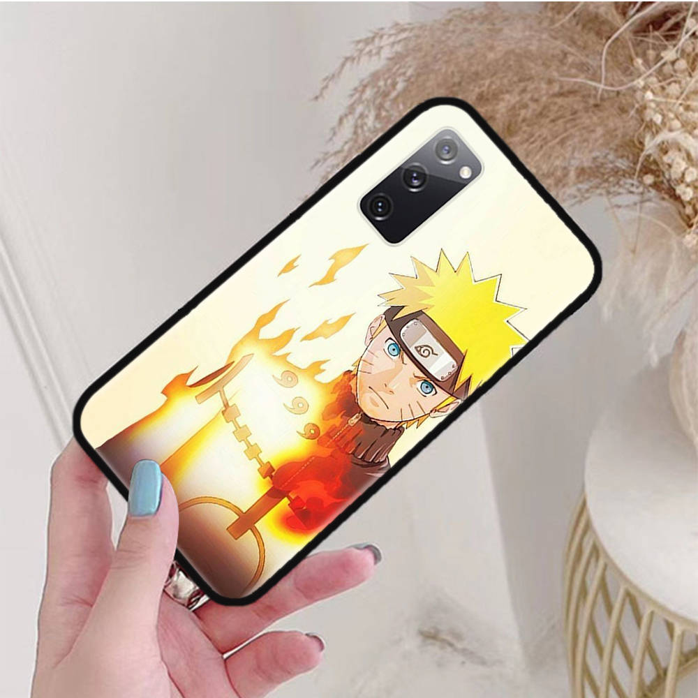 Черный чехол для Xiaomi Poco X6 X4 M5 M6 F5 F6 C65 C55 C50 C51 C40 Pro Redmi 14C A3X 13C 12C 11T 10A 9C Note 7 6 8A Plus W-72 Naruto