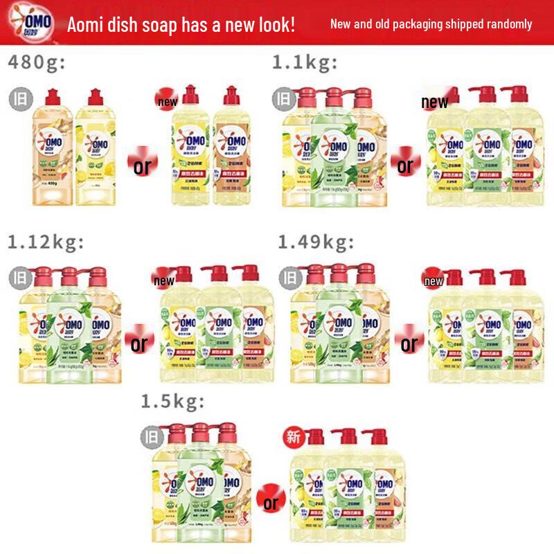 OMO Lemon Degreasing Dish Soap & René Furterer Shampoo Bundle