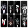 Мужской костюм Рубашка Галстук Чехол для телефона Для Samsung Galaxy S22 Pro S21 S20 FE Ultra S10 Lite S10 S10E S9 S8 Plus Мягкий ТПУ Черный Чехол