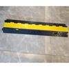 Premium Rubber Cable Protector 2 Channel 12,000 Lbs/strip Load Capacity Traffic Wire Hose Ramp Cord