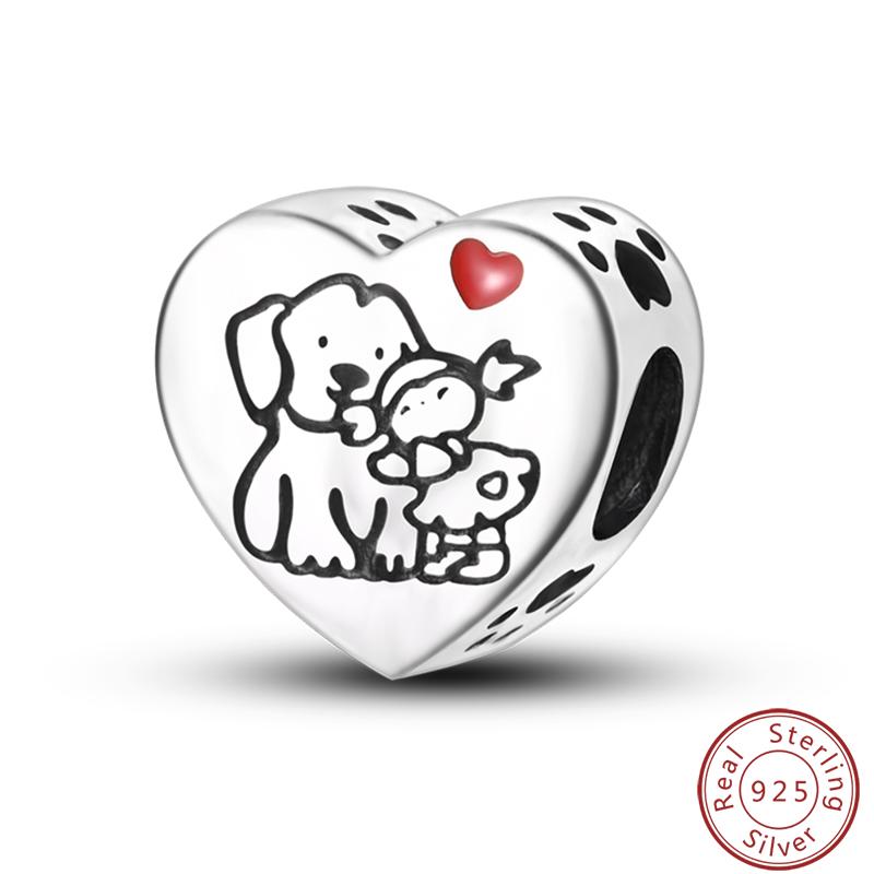 Милая серия «Кошка и собака» Медные шармы «Луна», «Бабочка», «Отпечаток лапы» 3 мм Сделай сам Изготовление изящных ювелирных изделий Подарки