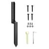1 Set Fence Post Repair Stake Kit with Accessories Heavy Duty Steel Tilted Broken Wood Fence Post Repairing Ground Spike Support Stake