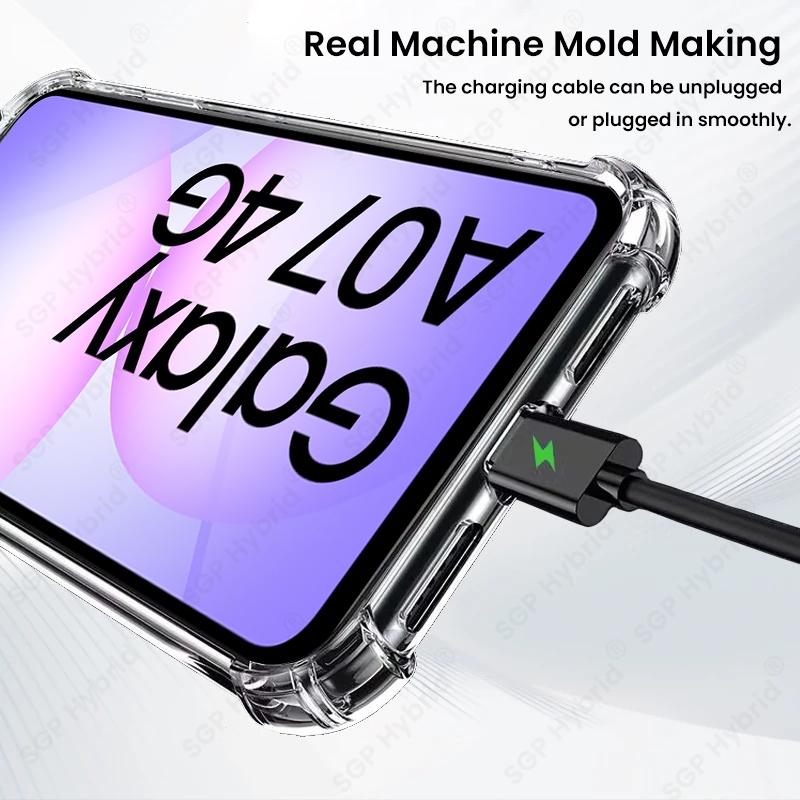 Для Samsung Galaxy A07 4G Чехол Прозрачный Кристальный Мягкий Силиконовый Противоударный Бронированный Чехол На SamsungA07 Samung Sumsung A07 A 07 07A 2025