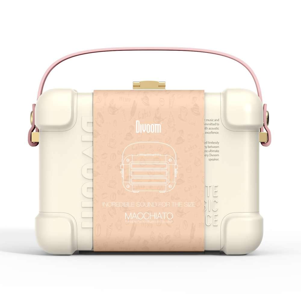 Divoom Macchiato Bluetooth Speaker Japanese speaker [Official Distributor] Palm-sized (PINK)