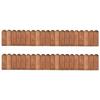 Edge Rolls - VIDAXL - 120 Cm - Impregnated Pinewood - Brown