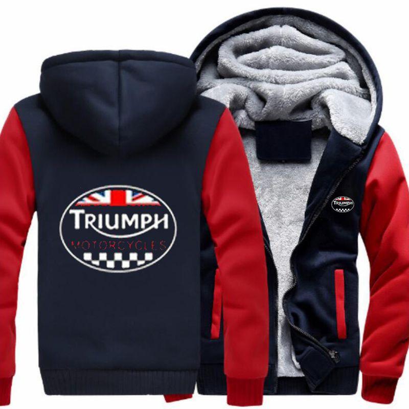 Толстовки Triumph Модные Теплые Зимние Куртки Пальто с Утепленной Молнией Кардиган