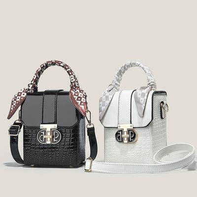 Маленькие сумки через плечо для женщин, модные кошельки для телефона из искусственной кожи, сумки с регулируемым гитарным ремешком