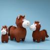 Soft Cartoon Horse Doll Mascot Dolls Horse Doll Ornament Zodiac Pony Figurine  Desktop Decoration