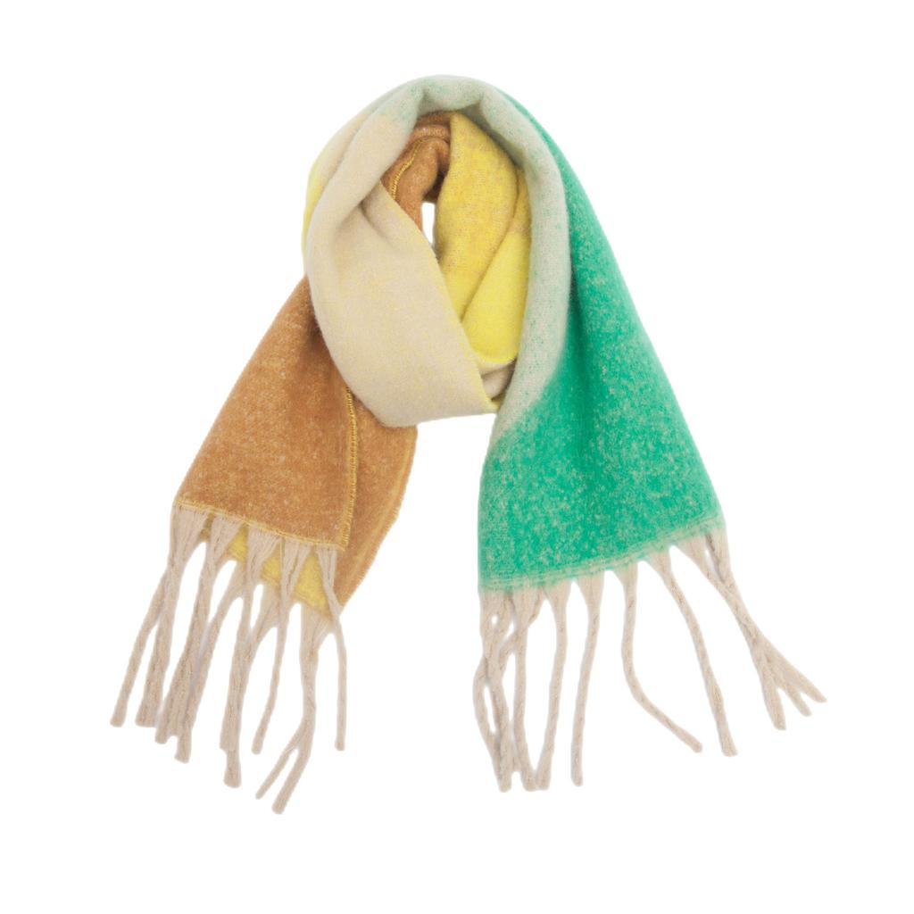 European And American Autumn And Winter New Style Long Tassel Double-Sided Thick Loop Yarn Thick Tassel Scarf Shawl Cape