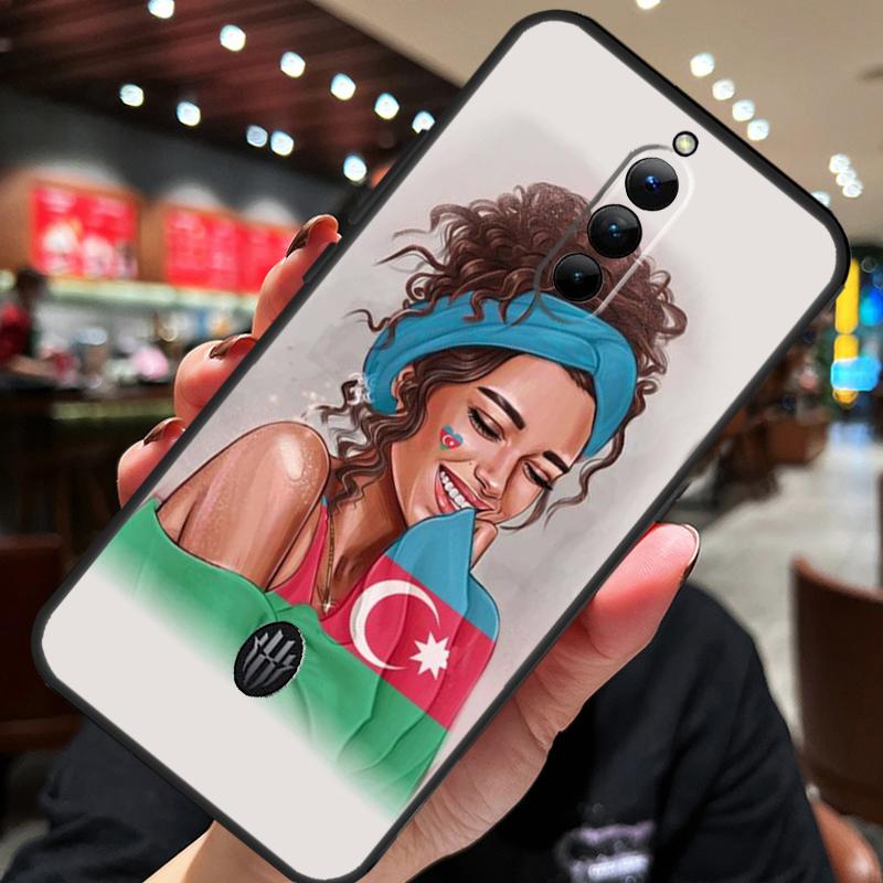 Azerbaijan Flag Girl Case For ZTE Nubia Red Magic 11 10 8 9 8S 9S 10S Pro Plus 10 Air 5G 6R 6 7 6S 7S Pro Cover