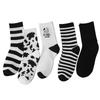 Cow Lolita Socks Harajuku Korean Style Women Cotton Striped Socks Casual Novelty Socks Japanese Fashion Crew JK Socks