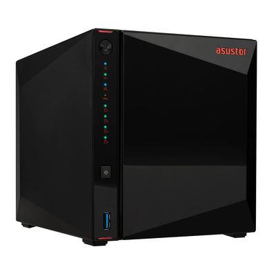ASUSTOR Комплект NAS для дочерней компании ASUS, 4 отсека AS5404T Nimbustor 4 Gen2 NvMe SSDx4 слота, четырехъядерный Intel Celeron N5105, высокоскоростной порт, память DDR4 4 ГБ, HDMI
