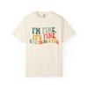 Summer Casual Stylish Relaxed And Comfortable Shortsleeved Shirt Im Fine Its Okay Everything Will Be Fine Tshirt Humor