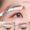 Набор триммеров для бровей в форме полумесяца, 2 шт., из нержавеющей стали, изогнутые, женские, для бровей, ресниц, портативные ножницы для волос с расческой, инструмент для макияжа
