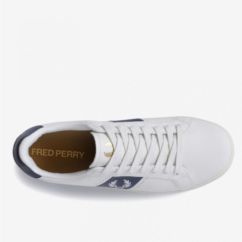 Fred Perry Unisex Sneakers Leather Puff Branded B721