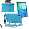 Вращающийся на 360 градусов чехол-подставка для Teclast M50HD M50Pro 10,1 дюйма, мягкий силиконовый чехол для планшета M50HD для детей, Funda с ремешком и держателем для стилуса
