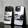 E30 CAR Чехол для телефона для iPhone 17,16,15,14,13,12,11 Plus,Pro Max,XS, Цветной серебристый чехол для телефона