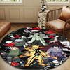 Ninja And Friends Collage Round Rug for Livingroom,Bedroom, Palyroom, Chair Rug, Area rug, Circle Carpet, Large Size Fan Christmas gift