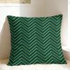 Green And Gold Line Pattern Pillow Case Print Pillow Cover For Sofa Home Decor Vintage Pillowcases
