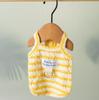 Новые весенне-летние сэндвич-печенья, полосатый слинг для собаки, тонкий дышащий летний кошачий жилет, одежда для домашних собак